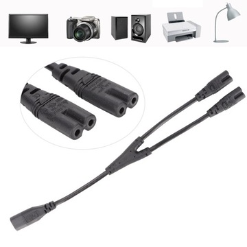 Кабели питания от iec320 c8 до двух разъемов iec320 c7, разъем «папа» и «мама», 1 дюйм