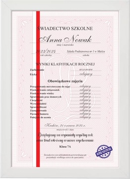 Prezent dla nauczyciela zakończenie koniec roku szkolnego świadectwo HIT!