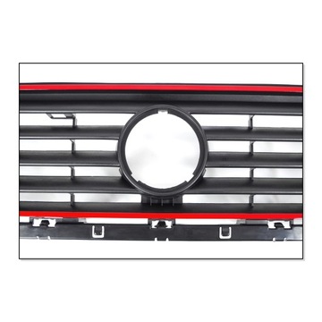 Передняя решетка радиатора с красной рамкой VW Golf 2 Gti