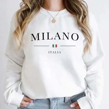 Women's Milano Print Sweatshirt Ladies Autumn Wint