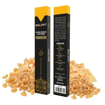 Naturalne Kadzidełka Zapachowe Frankincense Kadzidło Bilovit 40g
