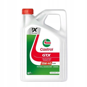 OLEJ CASTROL GTX 15W40 4L A3/B3