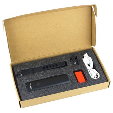 Zestaw lamp rowerowych 360lm + 100lm z funkcją STOP