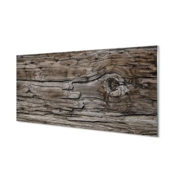 Szklany panel kuchenny Drewno sęki słoje 100x50 cm