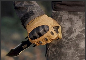 Мужские военные тактические перчатки XL - Черный