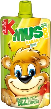 Kubuś Mus 100% banan jabłko 100 g