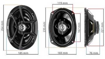 МОЩНЫЕ АВТОМОБИЛЬНЫЕ ДИНАМИКИ JVC 400 Вт 6X9 ДЮЙМОВ ELIPSY