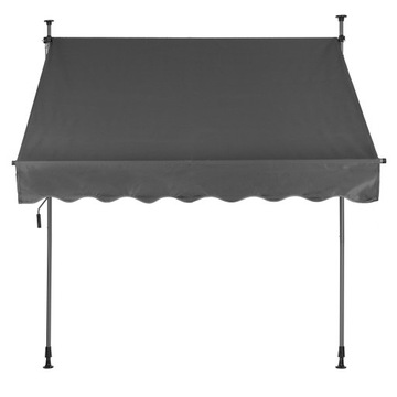 Солнцезащитная маркиза для балкона, регулируемая по высоте, водонепроницаемая, с пробкой.