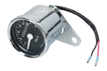 Licznik szybkościomierz uniwersalny chrom Cafe Rac