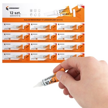 Суперклей Strong Strong 12шт универсальный быстросохнущий цианакрилатный 3г