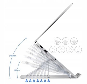 ПОДСТАВКА ДЛЯ НОУТБУКА АЛЮМИНИЕВЫЙ СТОЛ ДЛЯ ПЛАНШЕТА HQ