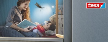 TESA 55671 СТАНДАРТНАЯ МОСКИТНАЯ СЕТКА 1,1 X 1,3 М, ЧЕРНАЯ