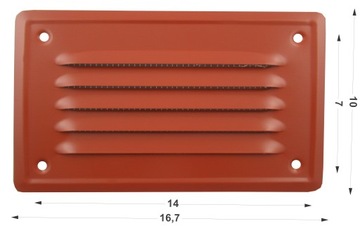 ВЕНТИЛЯЦИОННАЯ РЕШЕТКА 7Х14 КИРПИЧ СЕТКА МЕТАЛЛ