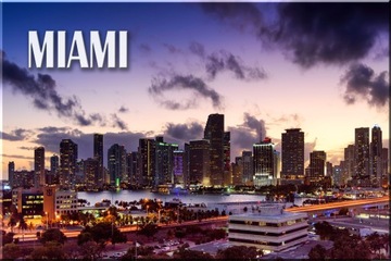 USA STANY MIAMI FLORYDA PLAŻA MAGNES NA LODÓWKĘ 05