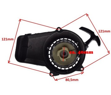 POCKET CROSS MINI BIKE 50 SZARPAK STARTER KDX ABS