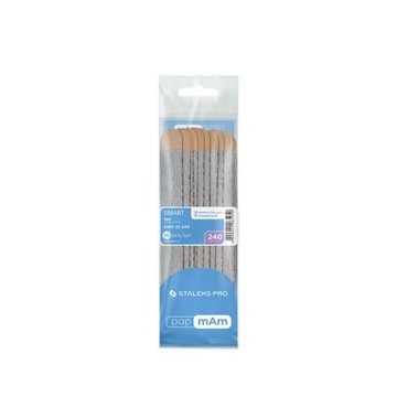Staleks x 10 szt Pilnik do paznokci wymienny Drewniany SMART 22 ziarno 240