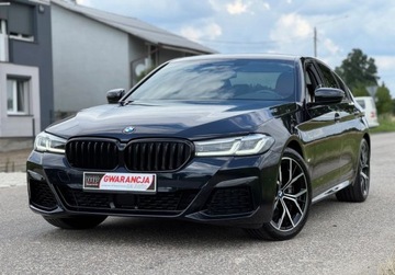 BMW Seria 5 G30-G31 Limuzyna Facelifting 2.0 520d 190KM 2021 BMW Seria 5 SALON POLSKA 15 t.km PISEMNA GWARANCJA w cenie Transport KR, zdjęcie 9