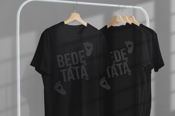 T-SHIRT DZIEŃ OJCA TATY BĘDĘ TATĄ M JAKOŚĆ