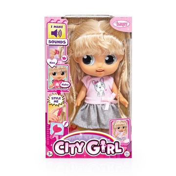 Кукла Bayer Design CITY GIRL BIG EYES звук