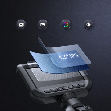 ИНСПЕКЦИОННАЯ КАМЕРА С ПОДВИЖНЫМ ВРАЩАЮЩИМСЯ ГОЛОВКОЙ ЭНДОСКОПОМ 360° 8 мм 2M 8LED CE