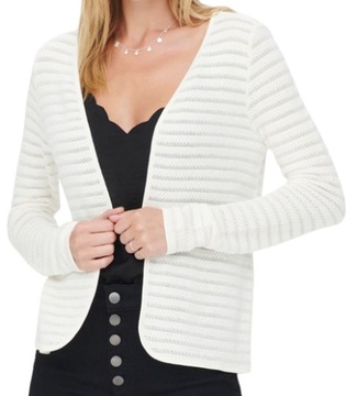SWETER KARDIGAN KRÓTKI NARZUTKA ONLY BIAŁY r.XS