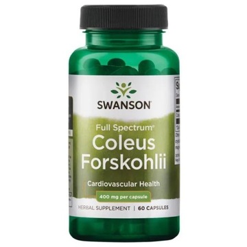 SWANSON COLEUS FORSKOHLII 400MG 60K FORSKOLINA