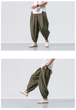 BOLUBAO Spring Men Loose Harem Pants Chinese Linen