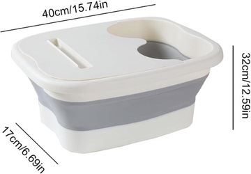 СКЛАДНАЯ ВАННОДКА ДЛЯ НОГ С МАССАЖНЫМ РОЛИКОМ