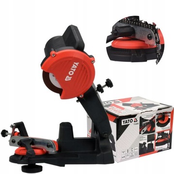 YATO STOŁOWA OSTRZAŁKA DO ŁAŃCUCHA PILAREK OBROTOWA PODSTAWA YT-84990 85W