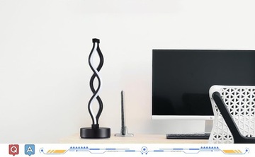 СПИРАЛЬНАЯ СВЕТОДИОДНАЯ НАСТОЛЬНАЯ ЛАМПА 3 ЦВЕТОВЫХ ТЕМПЕРАТУРЫ