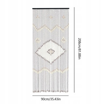 Классическая деревянная занавеска для двери