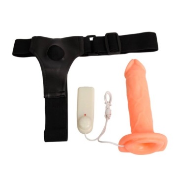 Harness с фаллоимитатором Мужской протез с вибрацией Jessica 17 см LyBaile