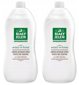 BIAŁY JELEŃ ORYGINALNE MYDŁO W PŁYNIE SZARE 2x1L
