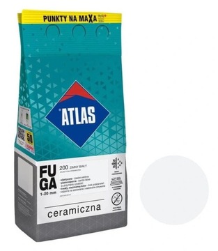 Fuga ceramiczna - zimny biały 200 ATLAS 5 kg