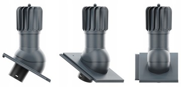 ВРАЩАЮЩИЙСЯ продолговатый вентиляционный камин fi125 BRAAS TEVIVA COLORS