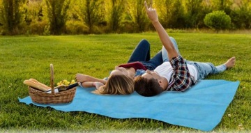 ПЛЯЖНЫЙ КОВРИК ПЛЯЖНОЕ ОДЕЯЛО 200x200 см XXL БЕЗ ПЕСКА
