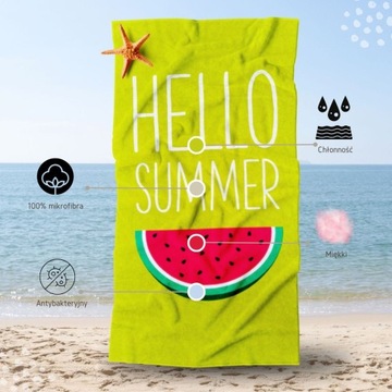 БОЛЬШОЕ БЫСТРОСЫХАЮЩЕЕ ПЛЯЖНОЕ ПОЛОТЕНЦЕ 70Х140, МИКРОФИБРА, УЗОР XXL