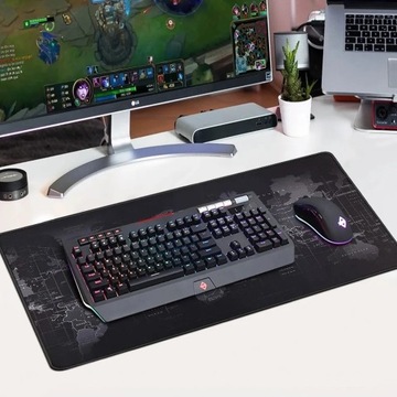 ИГРОВОЙ КОВРИК ДЛЯ МЫШИ КАРТА МИРА XXL 80x30