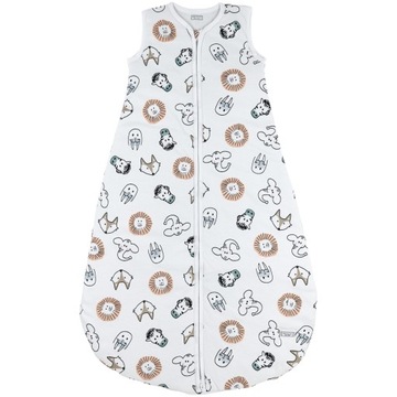 Meyco Baby Animal okrągły śpiworek niemowlęcy z podszewką - multicolour - 9