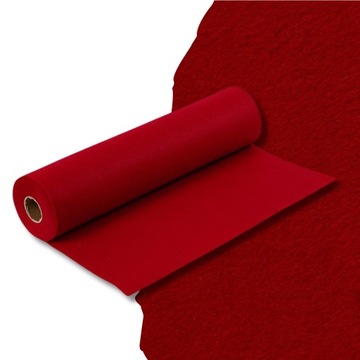FILC AKRYLOWY W ROLCE 5m CZERWONY CIEMNY 2mm UNIWERSALNY