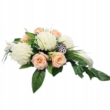 Тонкая композиция НАБОР + БУКЕТ Украшение могилы Памятник Кладбищенская роза