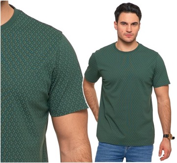 T-Shirt Męski Klasyczny Koszulka na Krótki Rękaw Modne Wzory MORAJ M