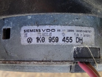 AUDI A3 8P GOLF V VI LEON II VENTILÁTOR CHLADIČŮ KLIMATIZACE 1K0959455DH