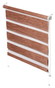 Roleta dzień noc strukturalna j.brąz 68 x 150 cm