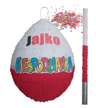 PINIATA JAJKO NIESPODZIANKA URODZINY DUŻA 86cm