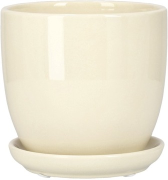 КЕРАМИЧЕСКИЙ ЦВЕТОЧНЫЙ ГОРШОК НА ПОДСТАВКЕ ⌀13