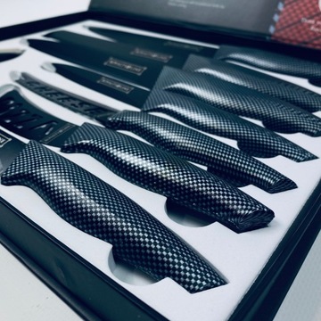 DUŻY KOMPLET NOŻY OBIERAK CERAMIKA GIFT BOX 8PCS