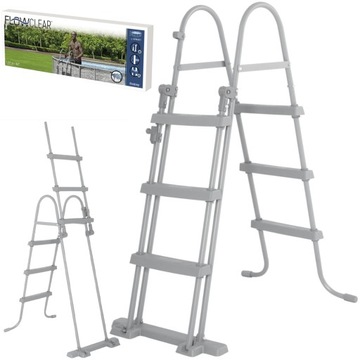 Drabinka Bezpieczna Drabina do Basenu na Basen 107cm Basenowa Bestway 58330