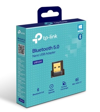 Adapter Bluetooth 50 Nano USB TPLINK UB500 Windows 10 11 Nadajnik Odbiornik