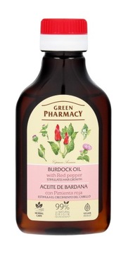 Green Pharmacy Olejek łopianowy z czerwoną papryką do skóry głowy 100ml
